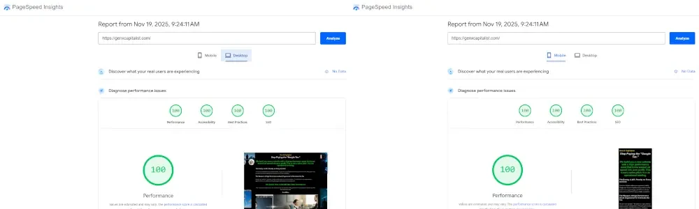 Google Speed hero banner